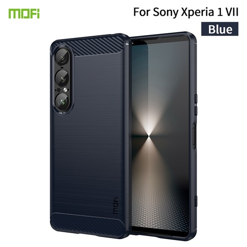 Mofi For Sony Xperia 1 VII, Luxury Brushed Shell Back Soft Rubber Cover Case - 第 6/17 張圖片