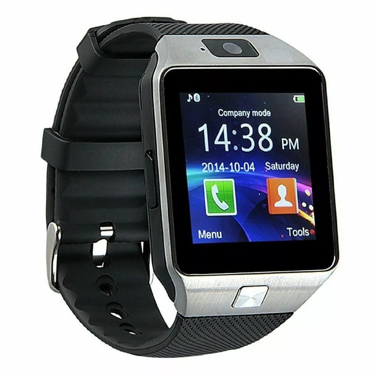 RELOJ INTELIGENTE TARJETA SIM BLUETOOCH SAMRT WATCH ANDROID IOS NEGRO  BLANCO