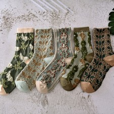 10 Pairs Women's Middle Tube Socks Winter Stereoscopic Soft Cotton Socks