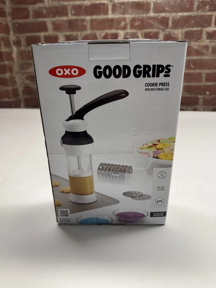 ¡Prensa de galletas Oxo Good Grips con estuche de almacenamiento en disco! ¡NUEVO! Foto 3 de 4
