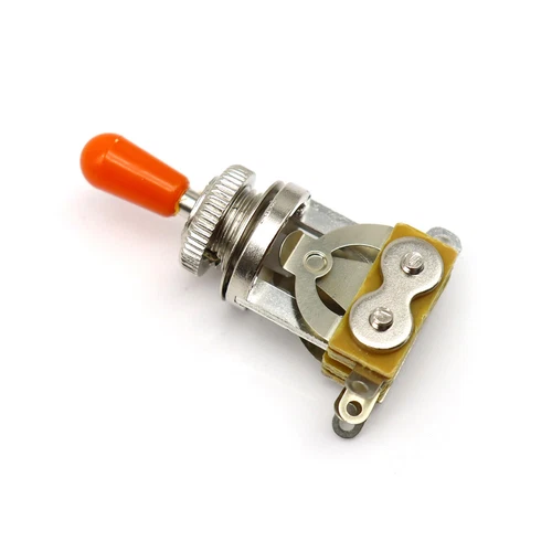 Chrome w/Orange Cap,Les Paul Gibson Epiphone Guitar 3 Way Selector Toggle Switch