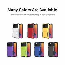 4 Credit Card ID Holder Wallet Phone Case For iPhone 16 15 14 Plus 13 12 11