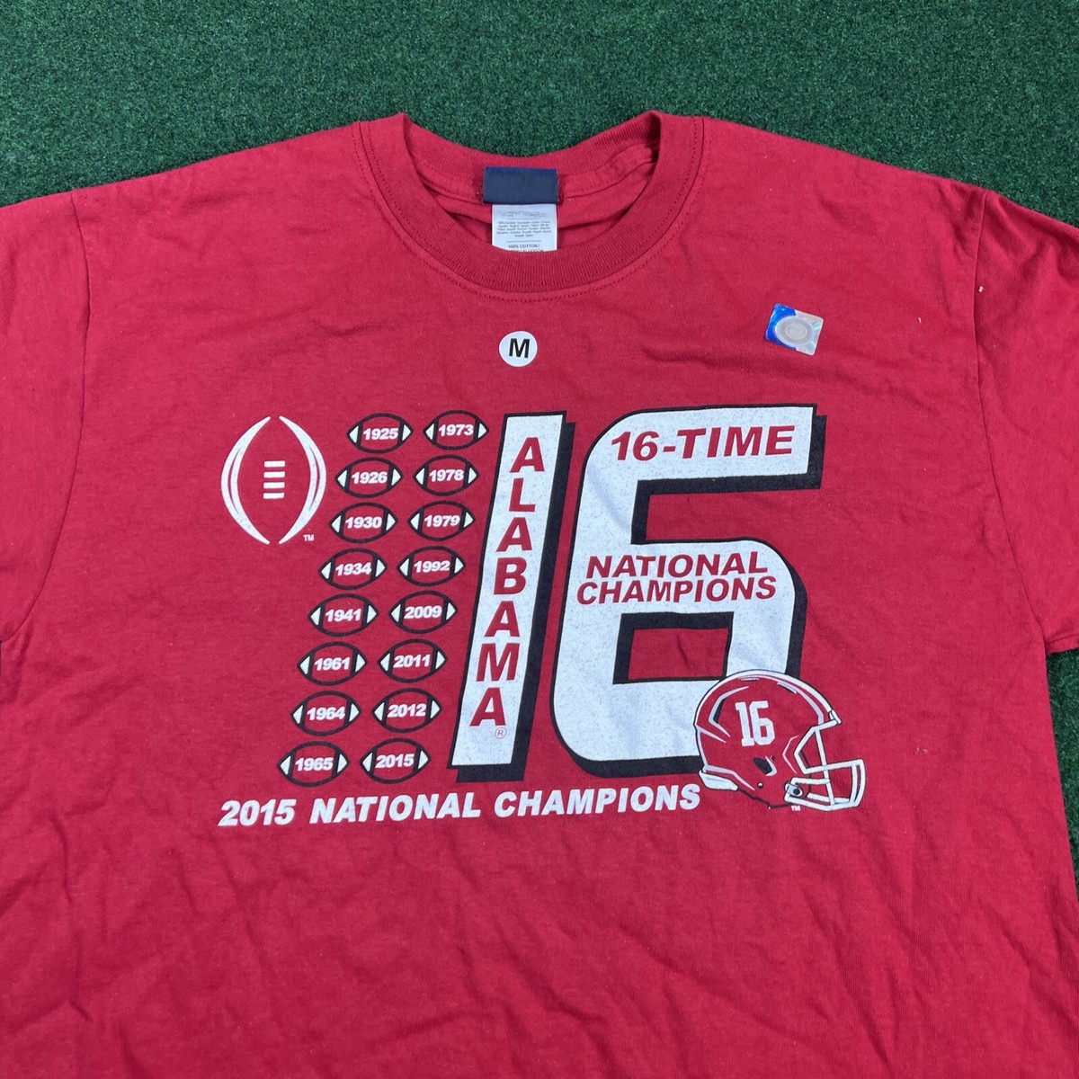 Alabama 2015 National Champions T Shirt Men's Sz M Short Sleeve