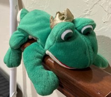 Frog Prince Plush Frog With Crown Sleep toy Princess Play