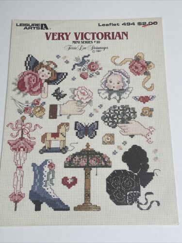 Leisure Arts Very Victorian Mini Series 10 Leaflet 494 Cross Stitch Pattern