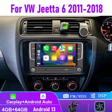 Apple Carplay Android auto Car Radio GPS Navi Stereo WiFi For VW Jetta 2011-2018