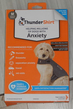 ThunderShirt for dogs MEDIUM Solid Gray relax calm anxiety training soothing