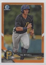 2018 Bowman Draft Chrome Orange Refractor 21/25 Cal Mitchell #BDC-45 05fv