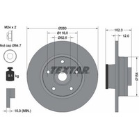 2X Textar 92153703 Bremsscheibe FüR Opel Renault Trafic Vivaro JL FL EL X83