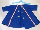 Vintage Ideal Tammy Family Pepper Doll Frosty Frolics Royal Blue Coat #9408-6