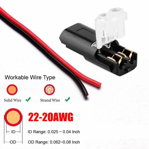 20-100Stk Steckverbindung 2 Polig Auto Wasserdicht KFZ Kabel Steckverbinder - Bild 4 von 18