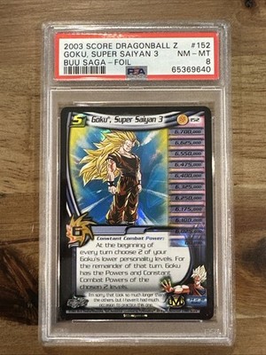 PSA 8 Mint 2003 Score DBZ Goku Super Saiyan 3 UR Buu Saga 152 | eBay