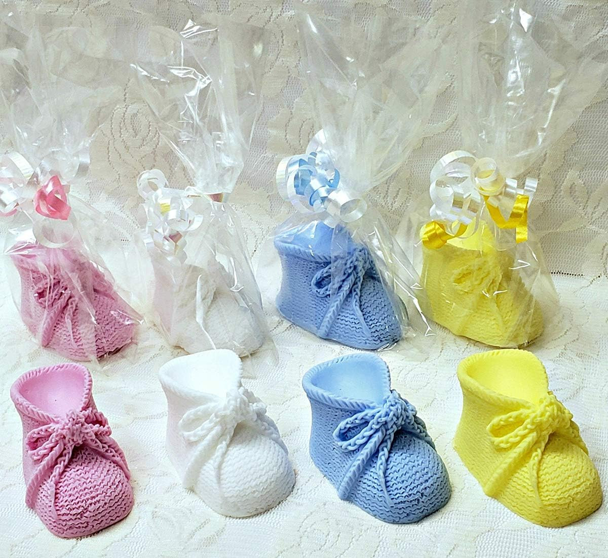3D Baby Bootie Silicone Fondant Mold Knitted Baby Shoes Cake Decorating Tools DI