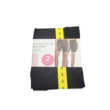 Danskin Womens Pull On Cross Waist Bike Shorts Small Size Black Camo Print