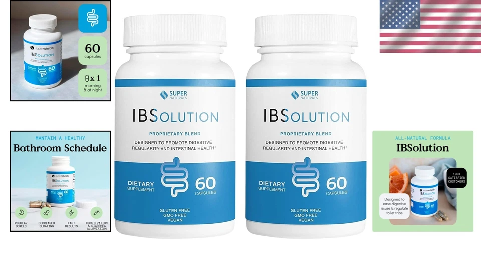 Suplemento de alivio digestivo natural - Apoya la salud intestinal, la hinchazón y el alivio de gases Foto 2 de 4