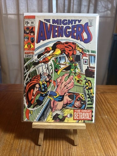 Avengers #66 1969 Vintage Marvel Comic 1st Adamantium VG