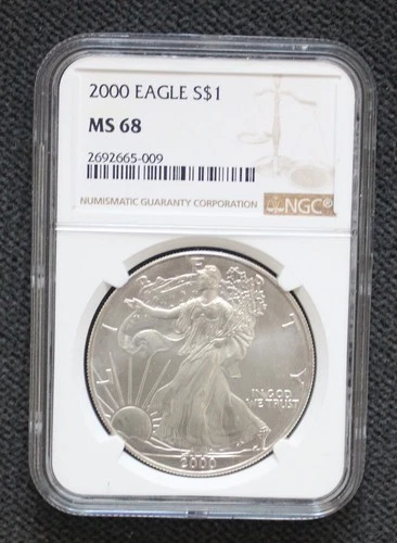 2000 American Silver Eagle MS68