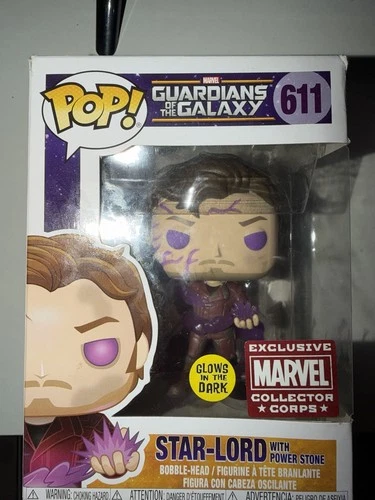 Funko Pop! Vinyl: Marvel Star-Lord with Power Stone