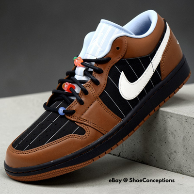 #ad #ad Nike Air Jordan 1 Low SE Shoes Black Lt British Tan IR7560 010 Men#x27;s Sizes NEW $109.14