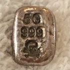 FAST 🚚⚡️FREE 🔥☠️ Skull 👀🔥5 Grams .999 Silver Bar Bullion Ingot