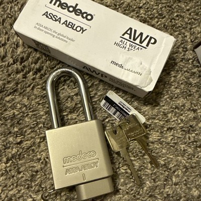 Medeco High Security Assa Abloy AWP PADLOCK. INFO IN DESCRIPTION