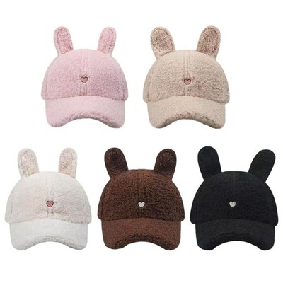 Women Baseball Caps Teens Girl BerberFleece Caps Walking Shopping Hat