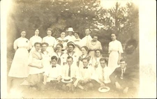 Kirksville Missouri ~ State Teachers College students ~ 1910 real photo RPPC