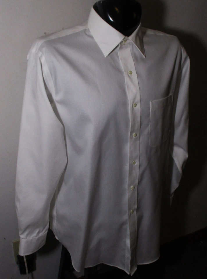 LANESBORO White Long Sleeve Dress Shirt Men's Size 17/34-35 NWOT - Image 3 of 4