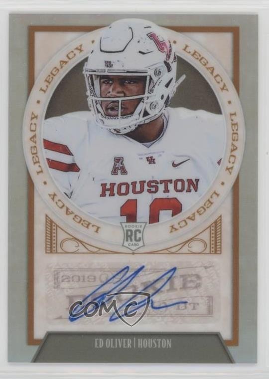 2019 Legacy Premium Edition Penmanship Prizm Ed Oliver #165 Rookie Auto RC 1p8y