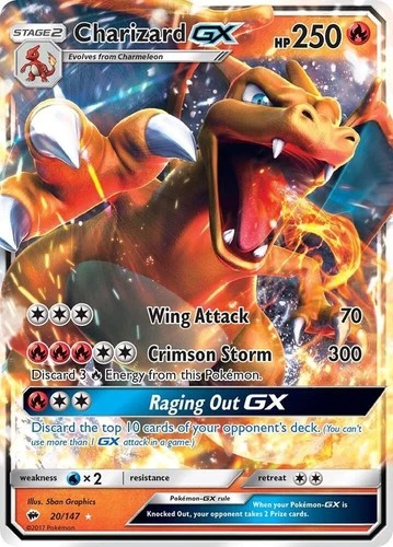 Charizard GX 20/147 Sm-Burning Shadows Holo