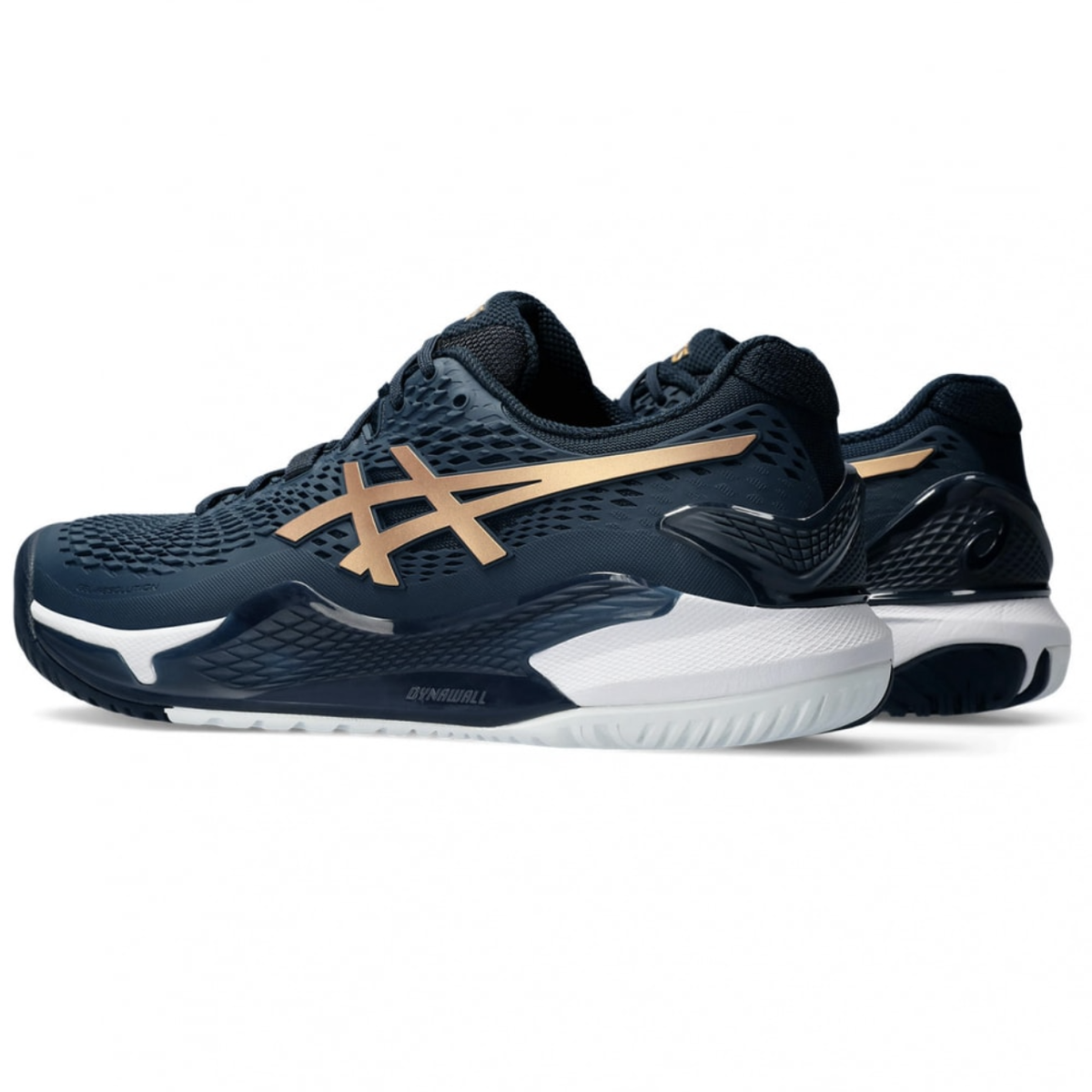 asics GEL-RESOLUTION 9 WIDE【27cm】 ASICS GEL-Resolution 9 Tennis Shoes Blue/Gold 1041A468 960