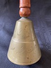 Vintage Brass Bell with Wood Handle Made In India — photo 7