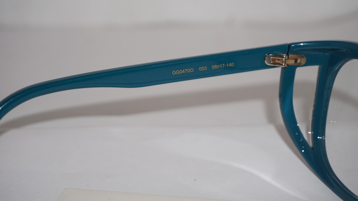 GUCCI Eyeglasses New Blue Butterfly GG0470O 003 56 17 140 | eBay GUCCI Eyeglasses New Blue Butterfly GG0470O 003 56 17 140 | eBay