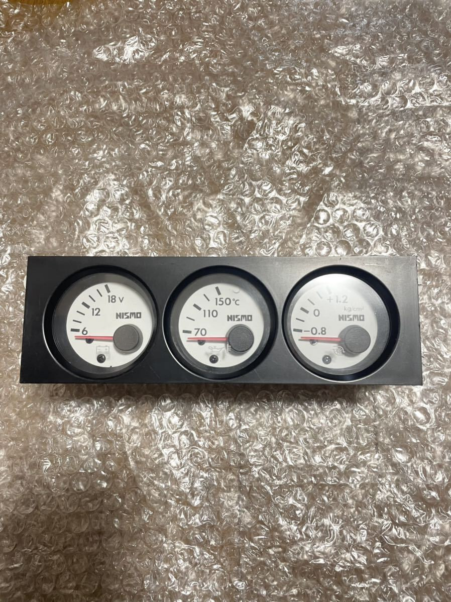 Nismo Triple Gauge White For: Nissan Skyline R32 GTR BNR32 Nismo Triple Gauge White For: Nissan Skyline R32 GTR BNR32