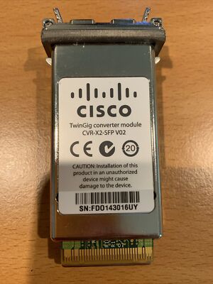 Cisco CVR-X2-SFP V02 TwinGig Converter Module (COUIAF9CAB)