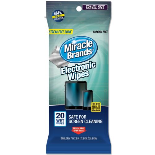 MiracleWipes for Electronics Cleaning - Screen Wipes Designed for TV Phones M...