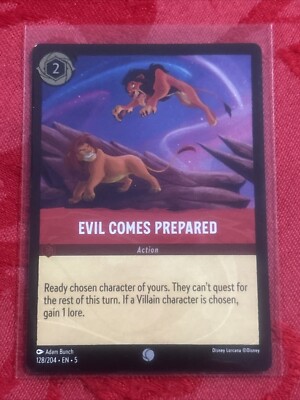 FOIL Disney Lorcana Shimmering Skies - Evil Comes Prepared