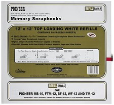 Pioneer 12 x12 Memory Book Refill Pages 5 Pack Same Shipping Any Qty 