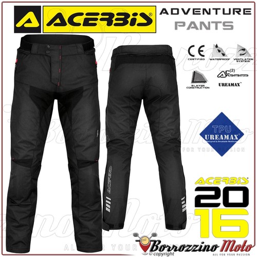 PANTALONE MOTO ACERBIS ADVENTURE TURISMO BMW ENDURO TOURING NERO TG. M |  eBay