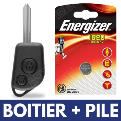 Plip Coque Clé pour Télécommande Citroen Berlingo Saxo Xsara Picasso + Pile