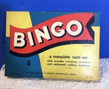 Bingo - A Complete Card Set Game 1939 Milton Bradley Company 4148A USA