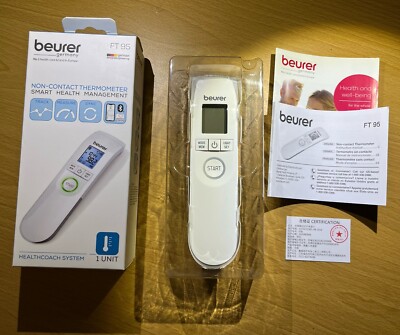Beurer FT 95 Bluetooth Non-Contact Thermometer  #0287 track-measure-sync-BT