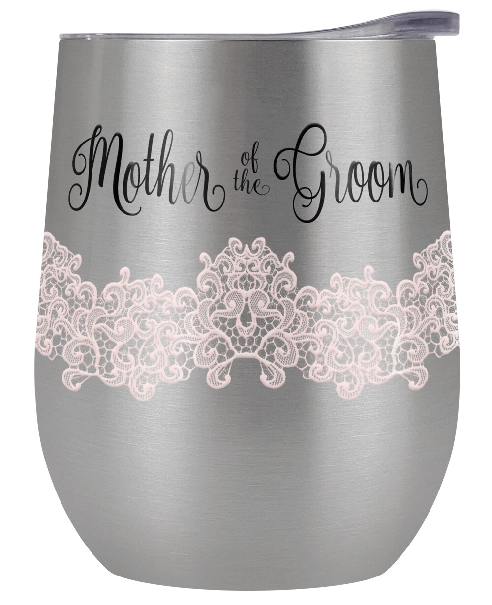Generic Mother Of The Groom 12oz Wine Tumbler Steel Insulated Leak Resistant