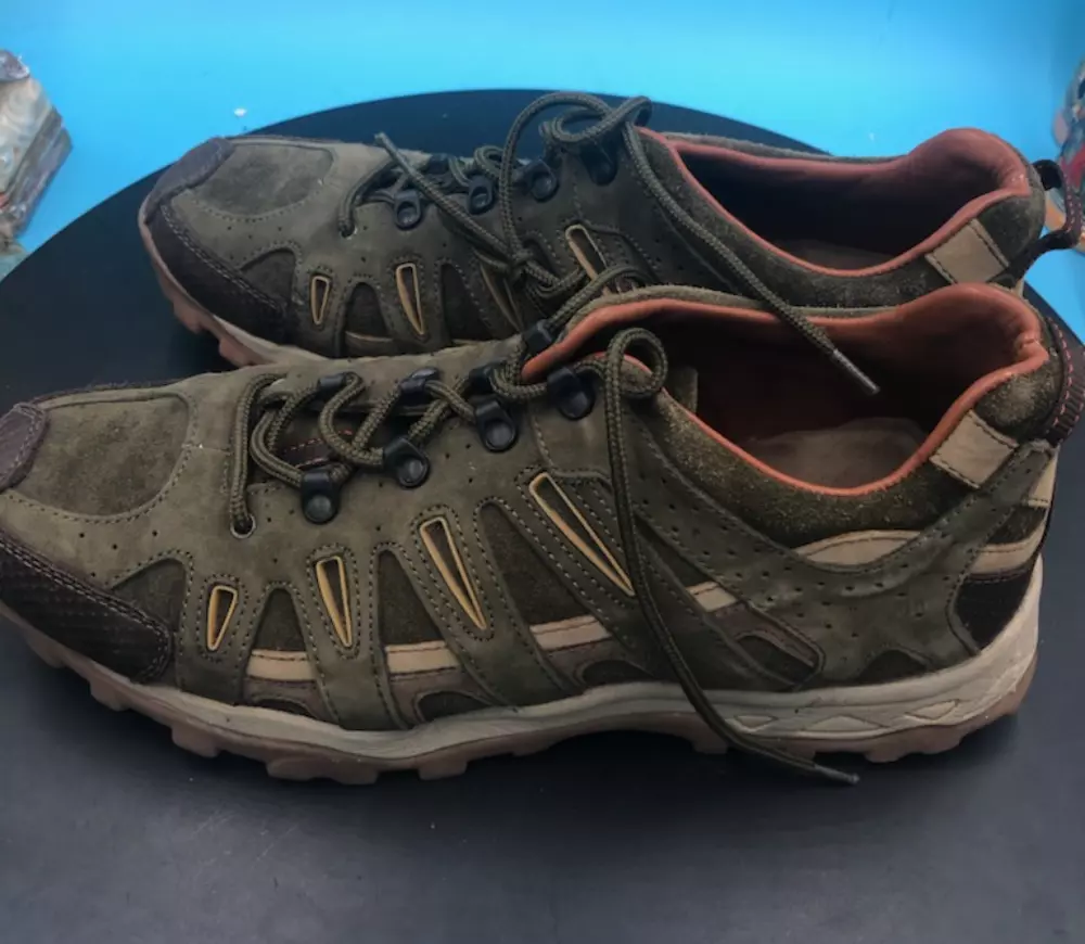Woodland Mens Hiking Trail Shoes Leather Size 11