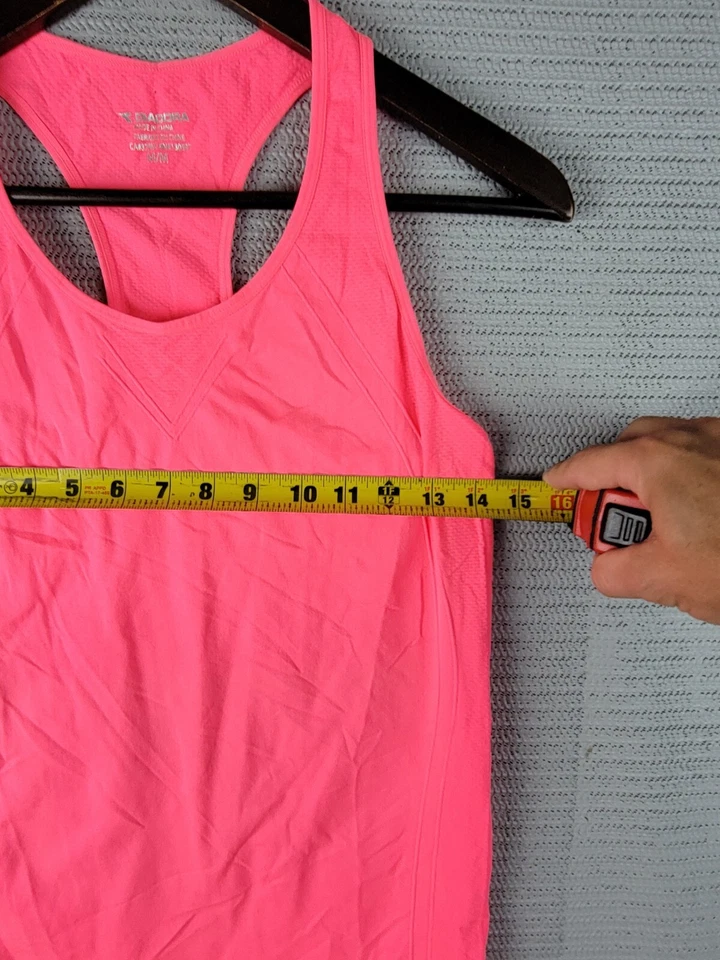 Camiseta sin mangas Diadora talla activa mediana elástica jersey entrenamiento yoga rosa Foto 3 de 4