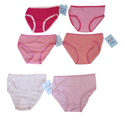 3-6er Pack Mädchen Unterhosen Slips Schlüpfer 100% Baumwolle 86-154 Rosa Töne