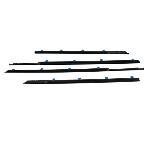 Set of 4 Door Window Moulding Trim Seal Weatherstrip For Honda Civic 2012 - 2015 - Picture 8 of 11