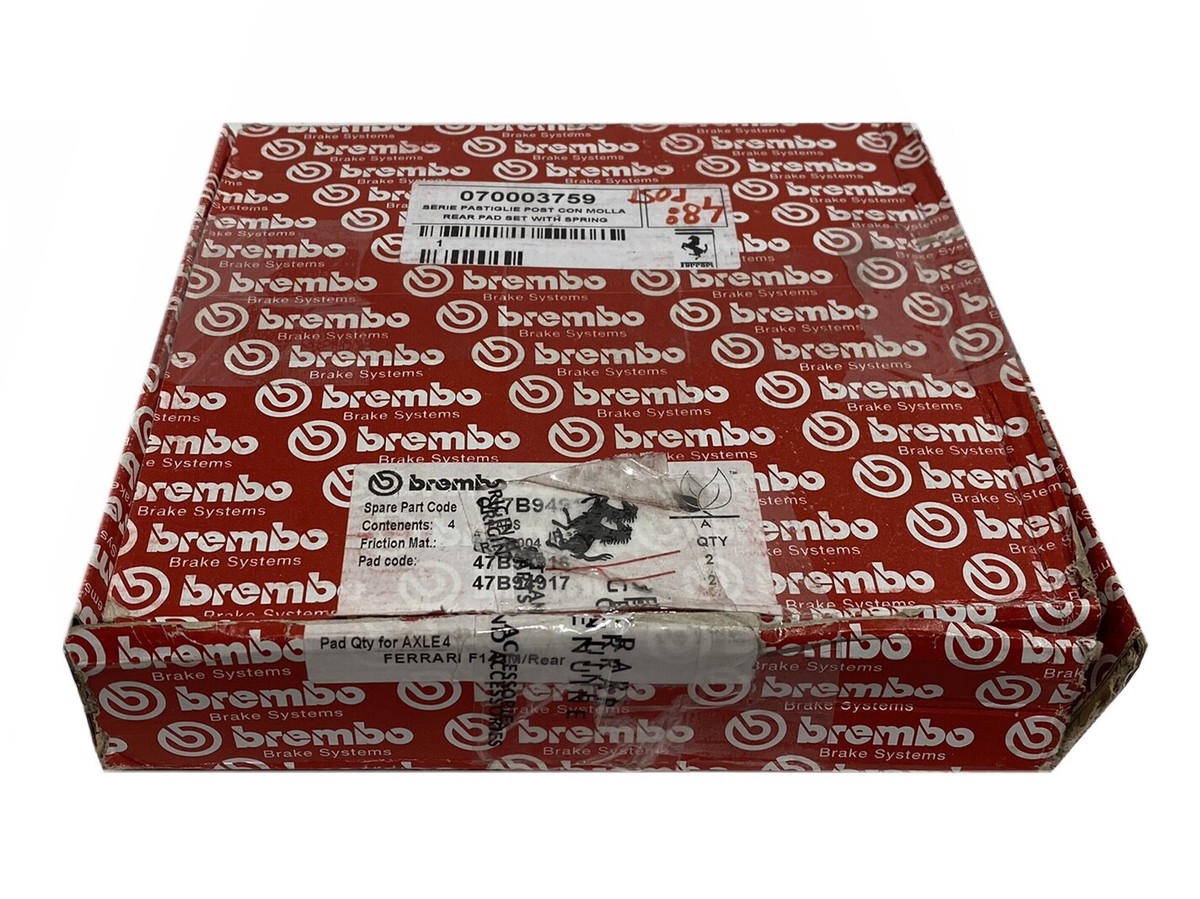 FERRARI 488 F12 812 F8 hinten bremsbelag, kit of rear pad set pads  