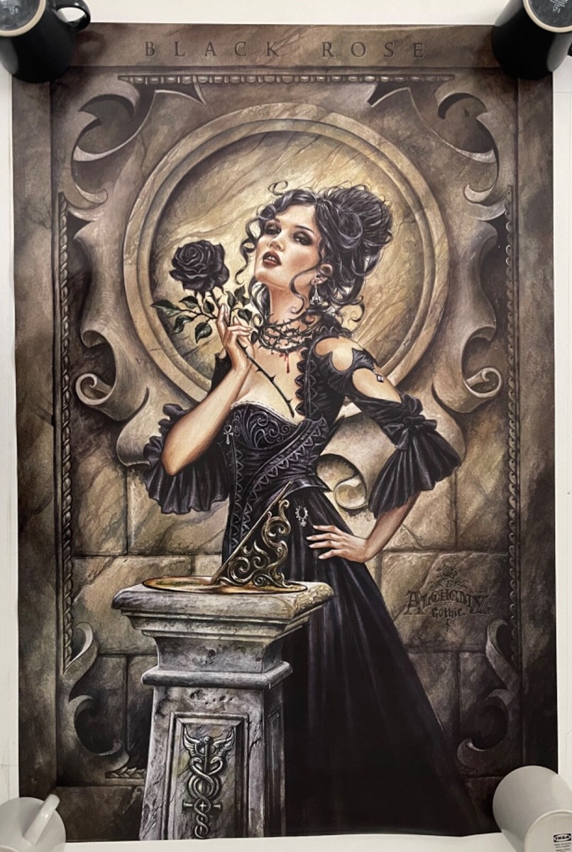 ALCHEMY GOTHIC ,CARTA,'BLACK ROSE' RARE AUTHENTIC 2009 POSTER | eBay
