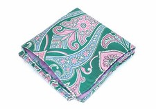 Lord R Colton Masterworks Pocket Square - Upsala Ice Jade Silk - 75 Retail New